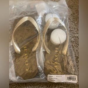 ZAK FLIP FLOP KHAKI/GOLD